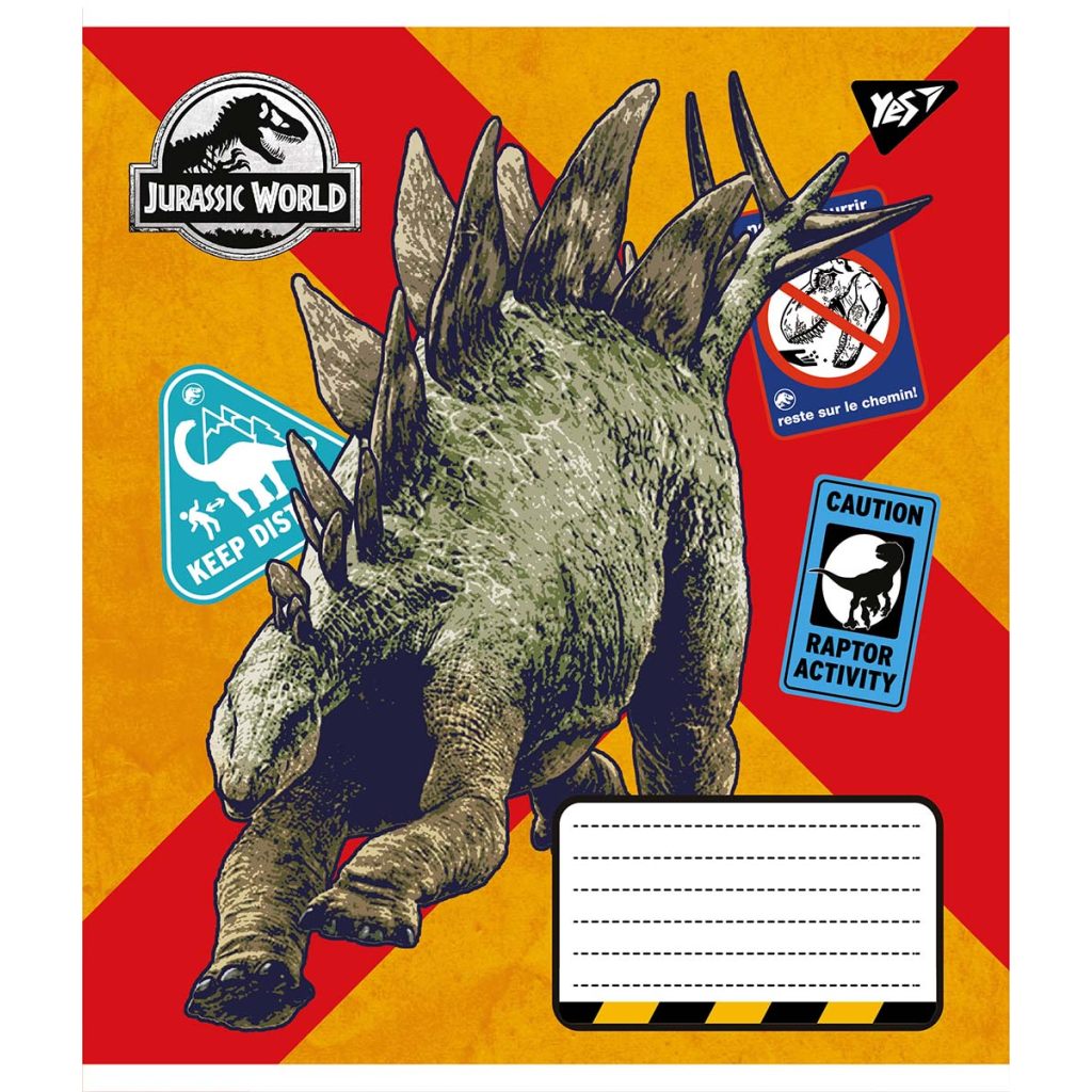 Зошит Yes А5 Jurassic world 18 аркушів, клітинка (766328) - зображення 3