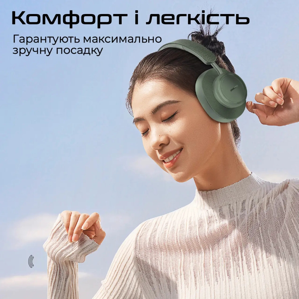 Навушники Promate Takt Midnight Green (takt.midnightgreen) - зображення 6