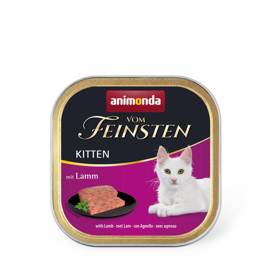 Паштет для котів Animonda Vom Feinsten Kitten with Lamb 100 г (4017721832366) - зображення 1
