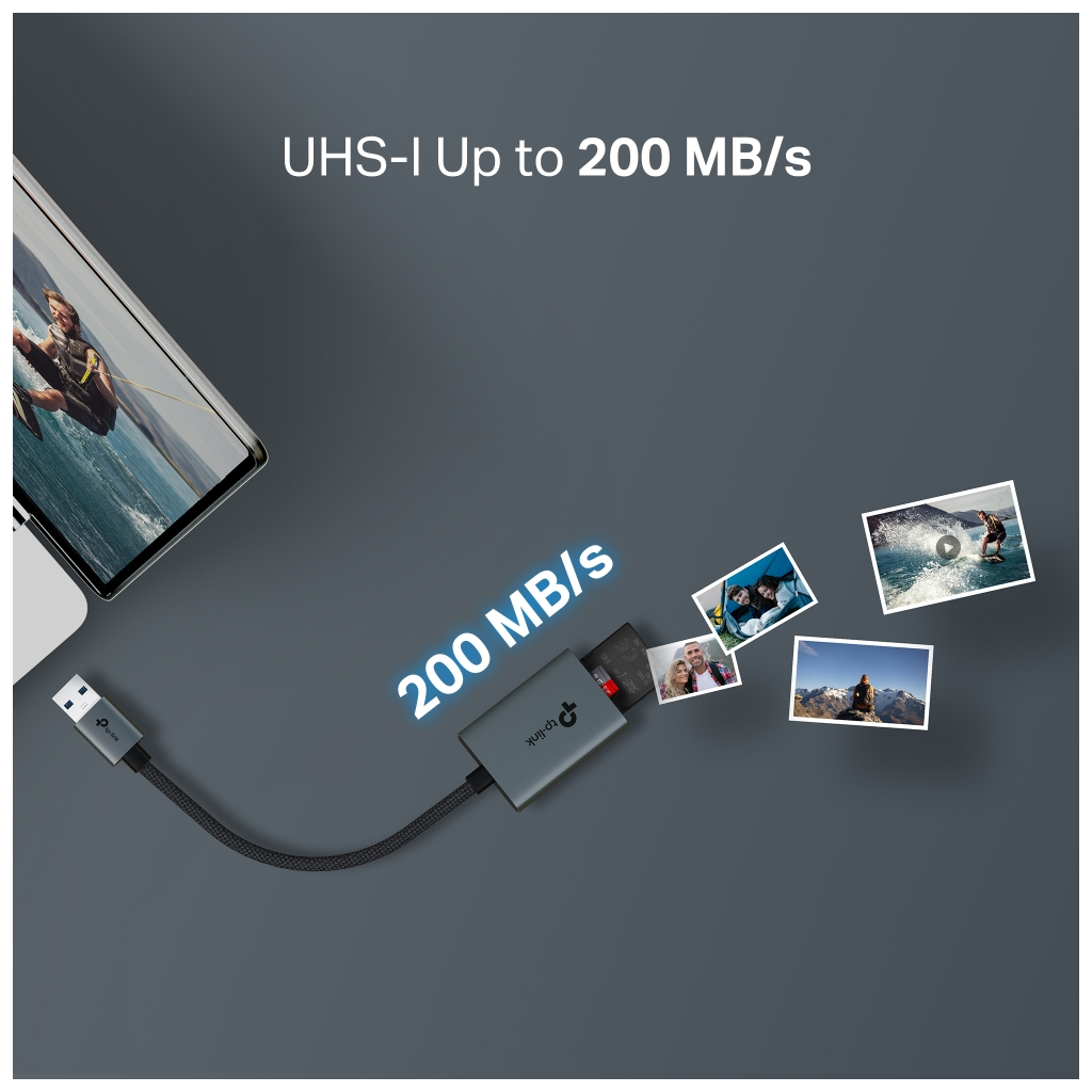 Зчитувач флеш-карт TP-Link USB 2.0 to SD/TF (UA430) - зображення 11