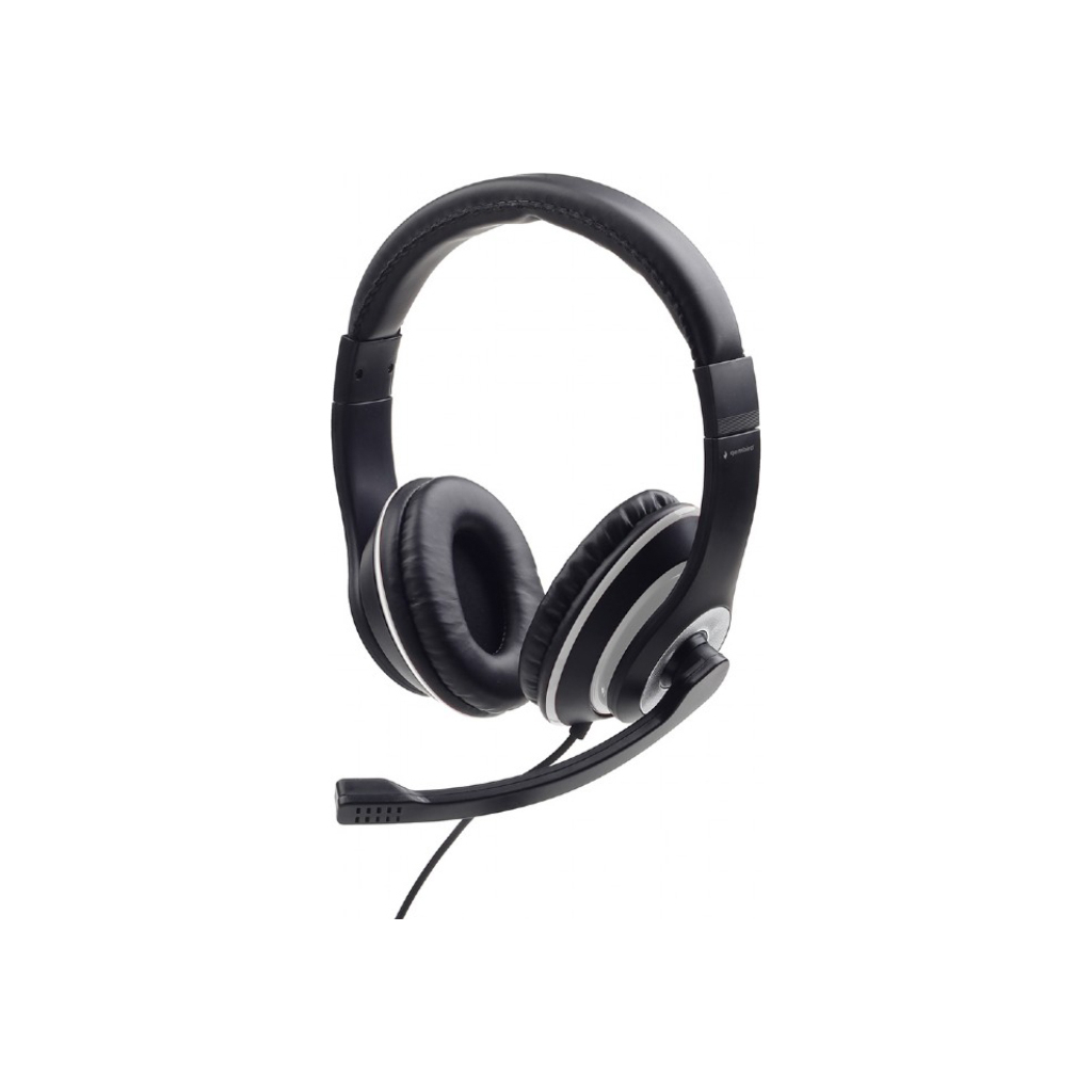 Навушники Gembird MHS-03 Black/White (MHS-03-BKWT) - зображення 1