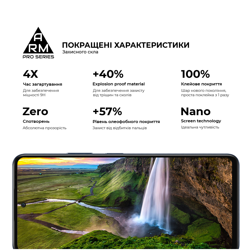 Скло захисне Armorstandart Pro ZTE Nubia V60 Black (ARM78907) - зображення 5
