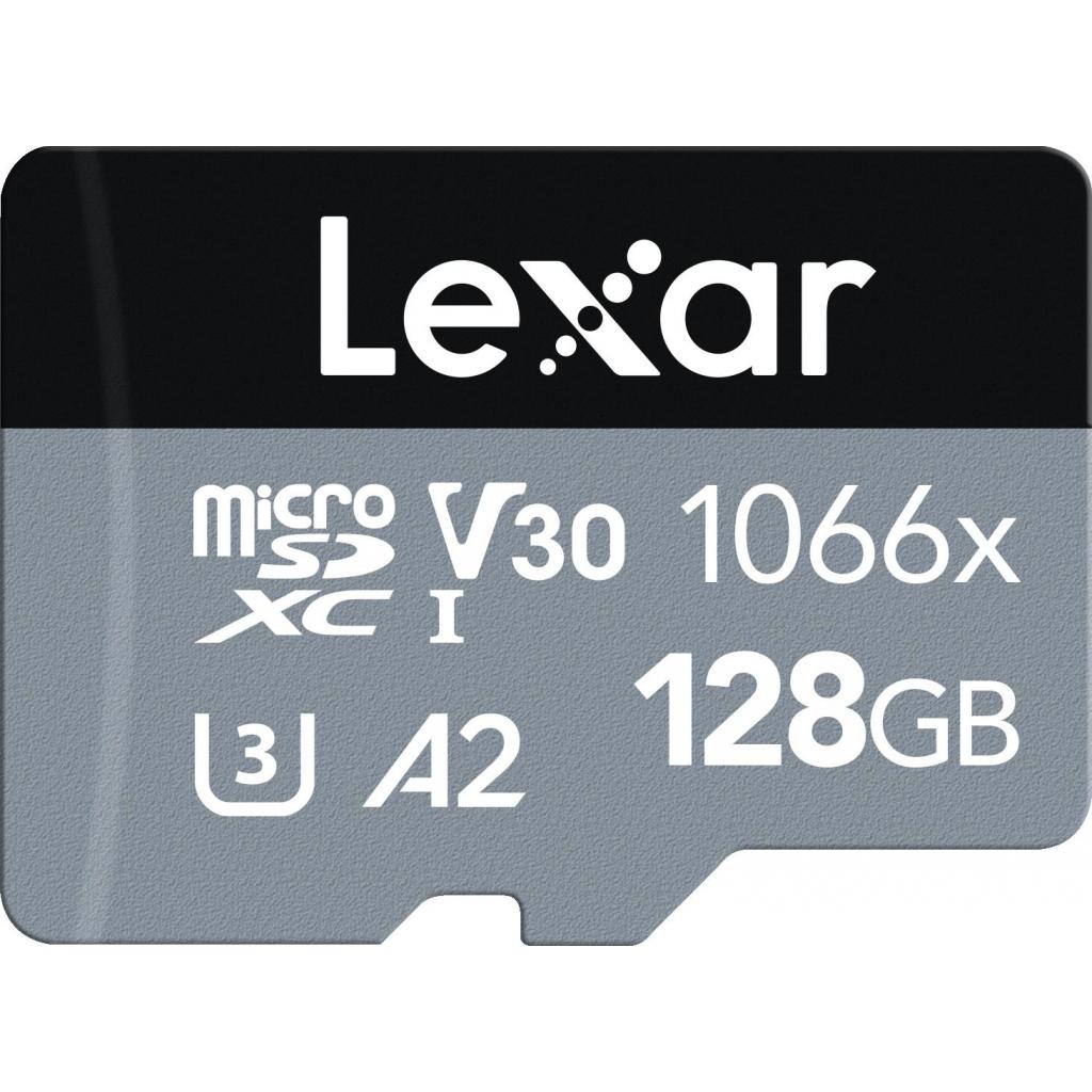 Карта пам'яті Lexar 128GB microSDXC class 10 UHS-I 1066x Silver (LMS1066128G-BNANG) - зображення 1