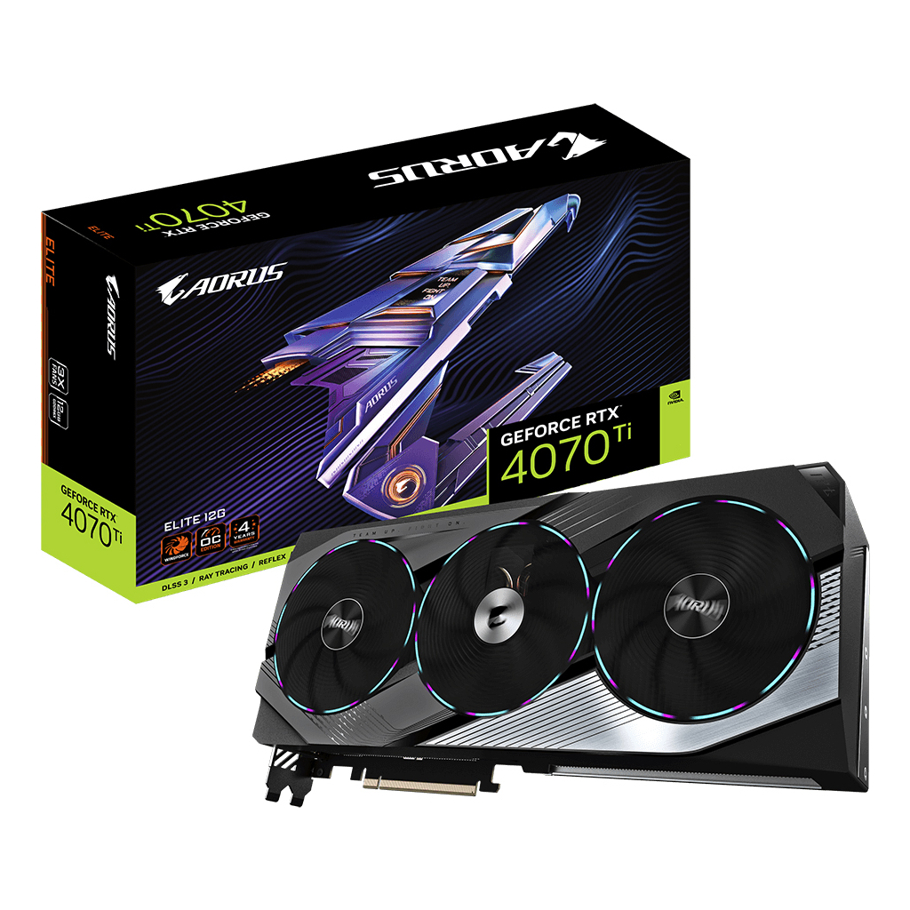 Відеокарта GIGABYTE GeForce RTX4070Ti 12Gb AORUS ELITE (GV-N407TAORUS E-12GD) - зображення 4