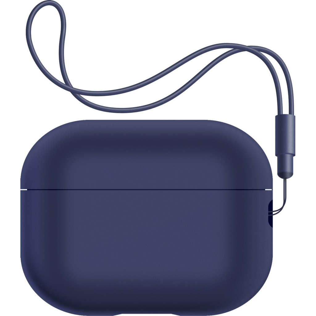Чохол для навушників Armorstandart Silicone Case with straps для Apple Airpods Pro 2 Dark Blue (ARM68609) - зображення 1