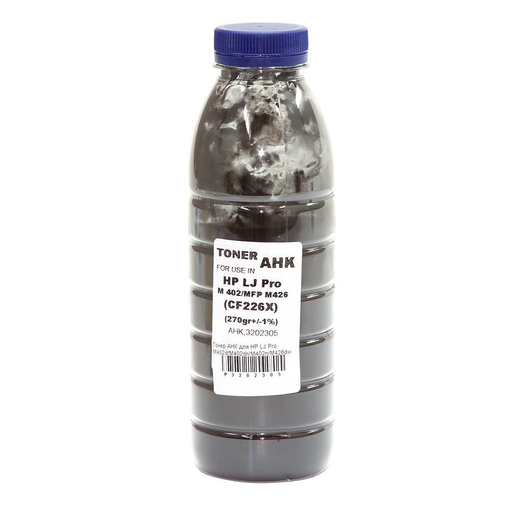 Тонер AHK HP LJ Pro M402d/M402dn/M402n/M426dw, 270g Black (3202305) - зображення 1
