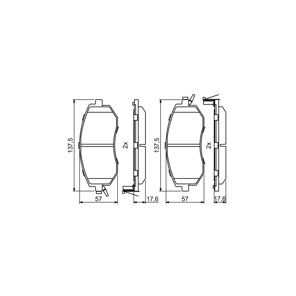 Гальмівні колодки Bosch 0986494761 - зображення 5