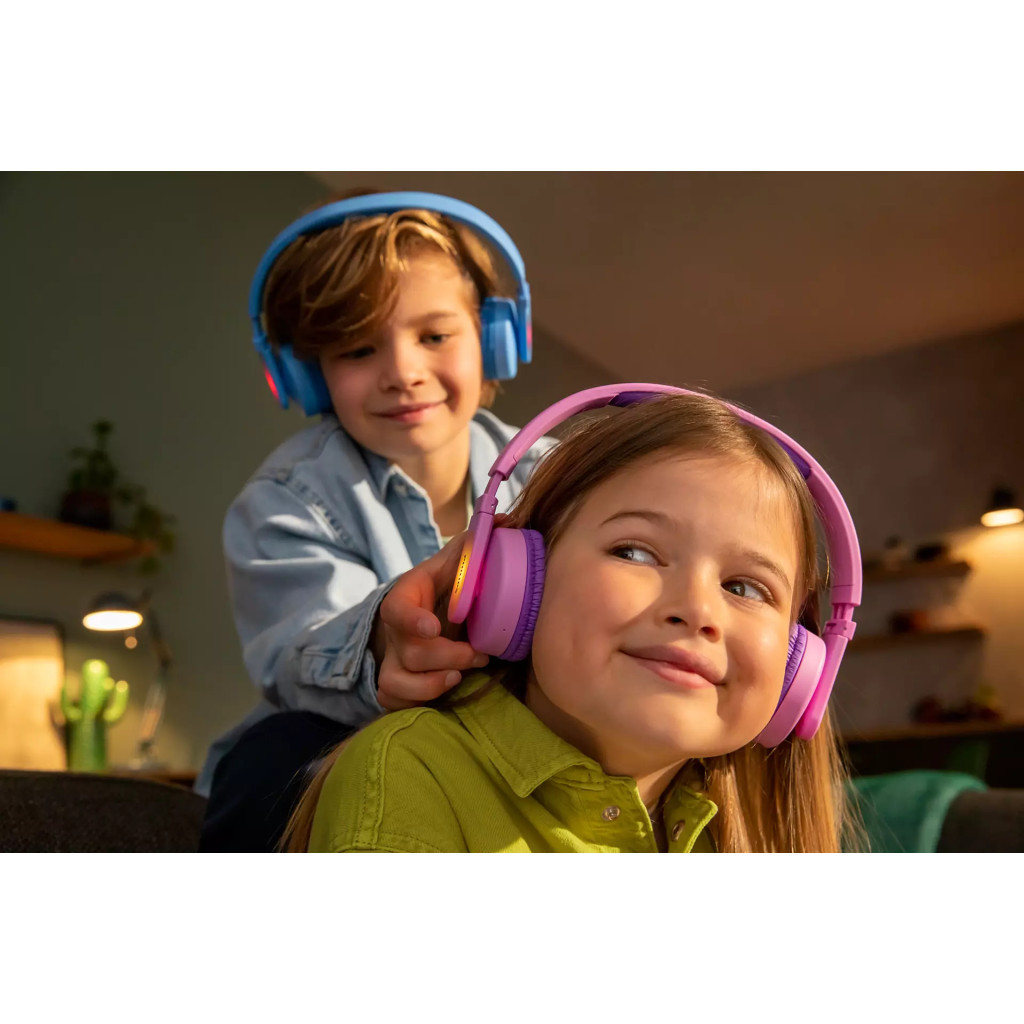Навушники Philips Kids TAK4206 On-ear Colored light panels Wireless Blue (TAK4206BL/00) - зображення 8