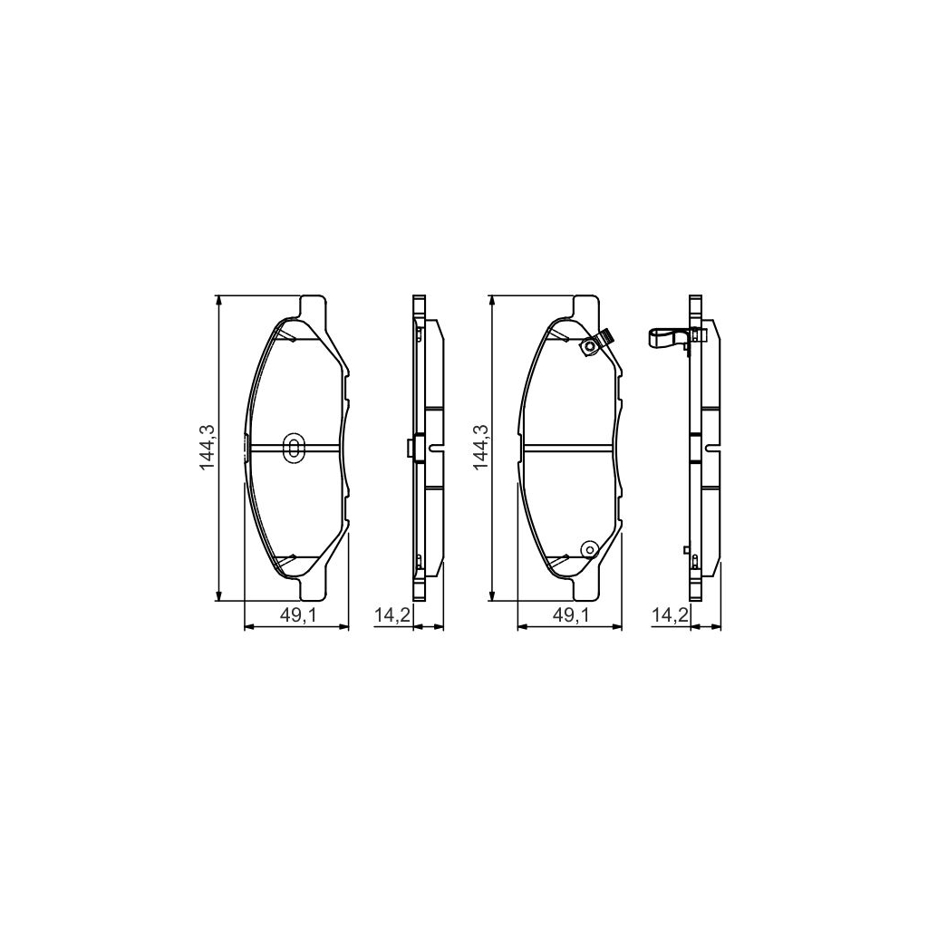 Гальмівні колодки Bosch 0 986 495 133 - зображення 1