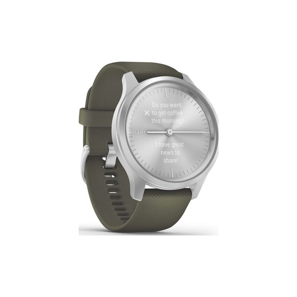 Смарт-годинник Garmin vivomove Style, Silver, Moss, Silicone (010-02240-21) - зображення 3
