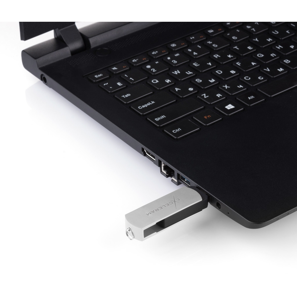 USB флеш накопичувач eXceleram 16GB P2 Series White/Black USB 2.0 (EXP2U2WH2B16) - зображення 7