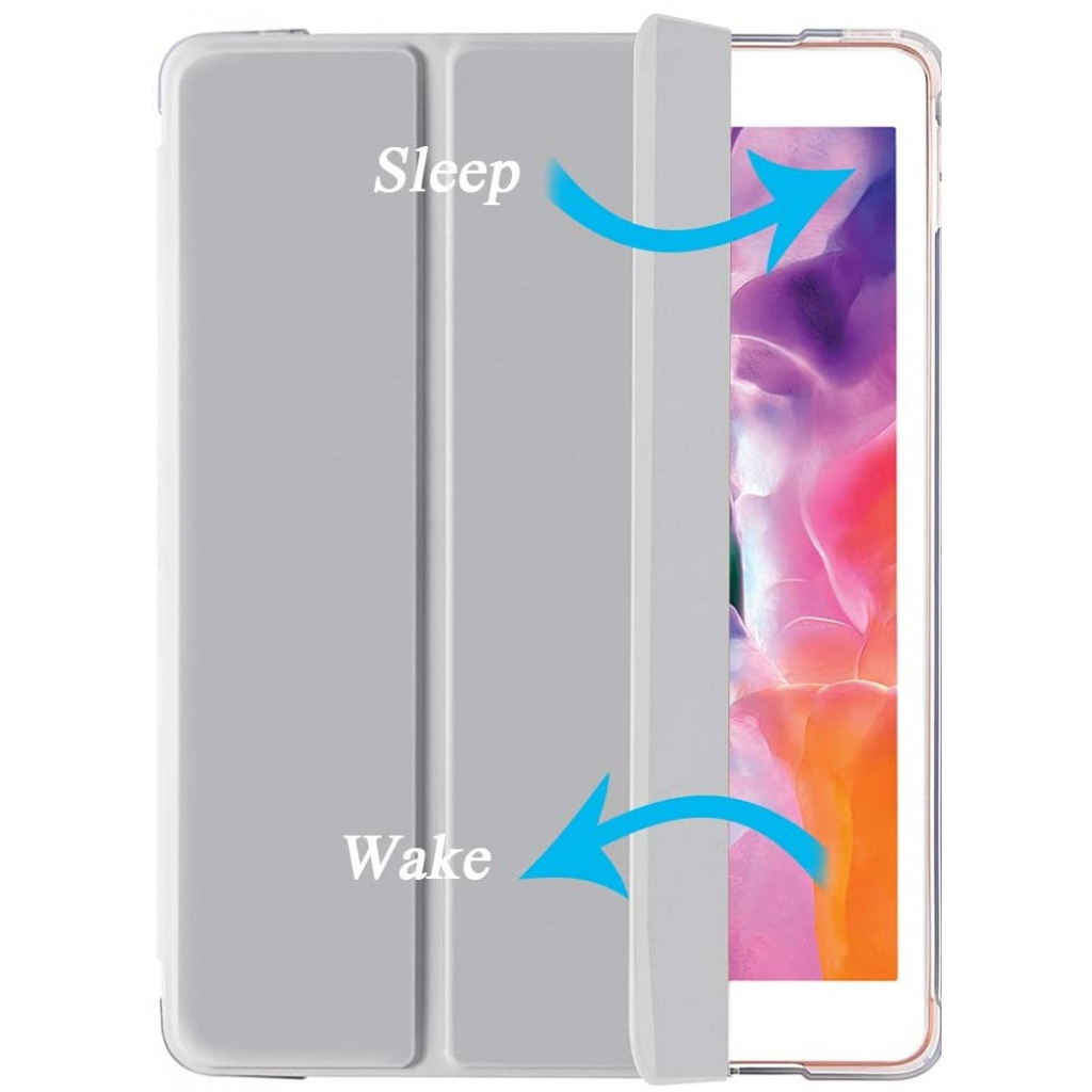 Чохол до планшета BeCover Tri Fold Soft TPU Apple iPad 10.2 2019/2020/2021 Gray (706735) - зображення 4