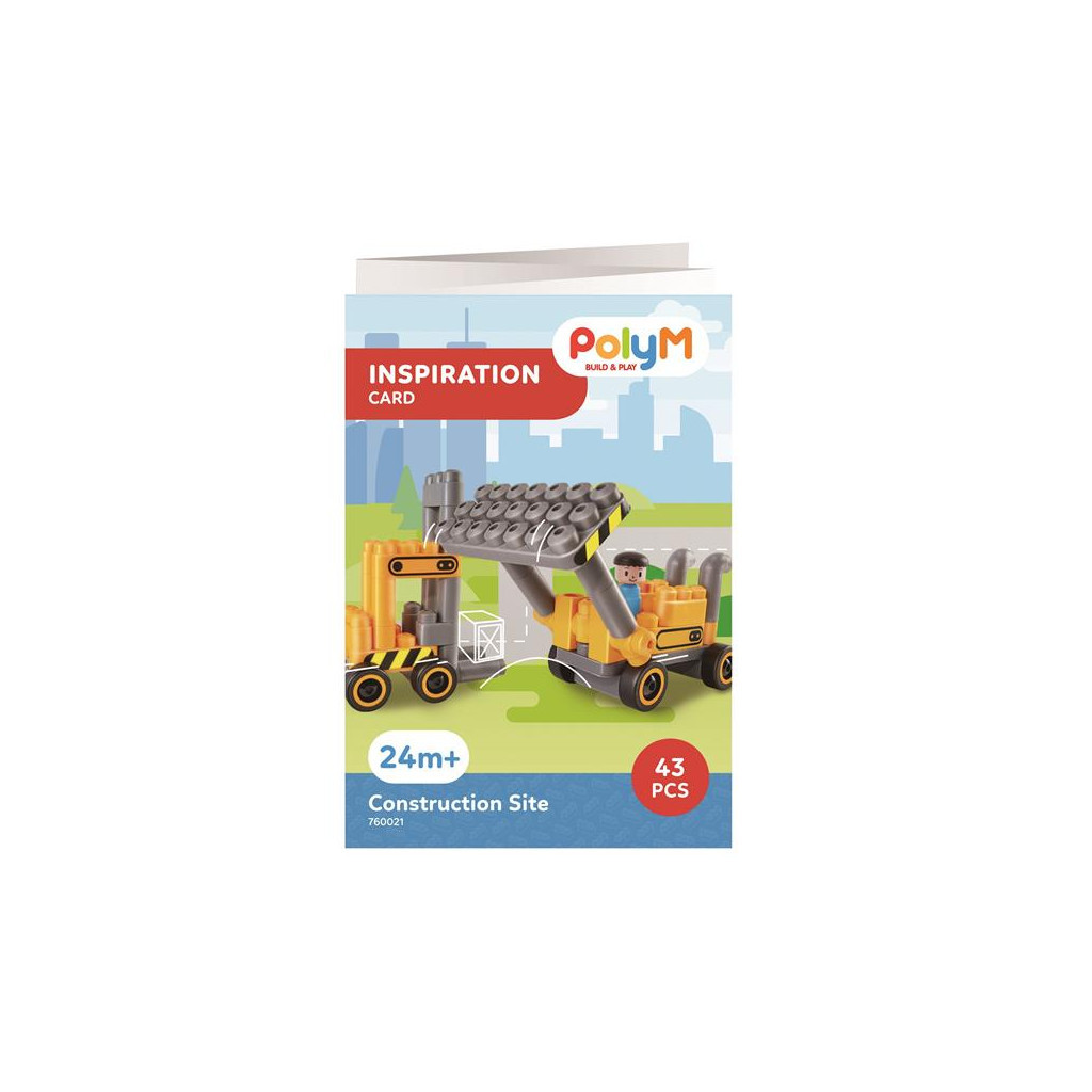 Конструктор PolyM Будівельна техніка 43 деталь (760021) - зображення 6