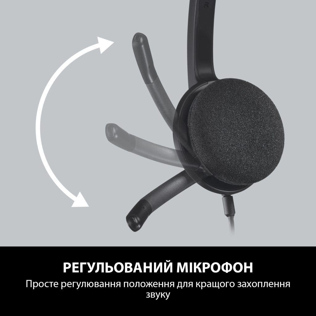 Навушники Logitech H340 USB HEADSET (981-000475) - зображення 5
