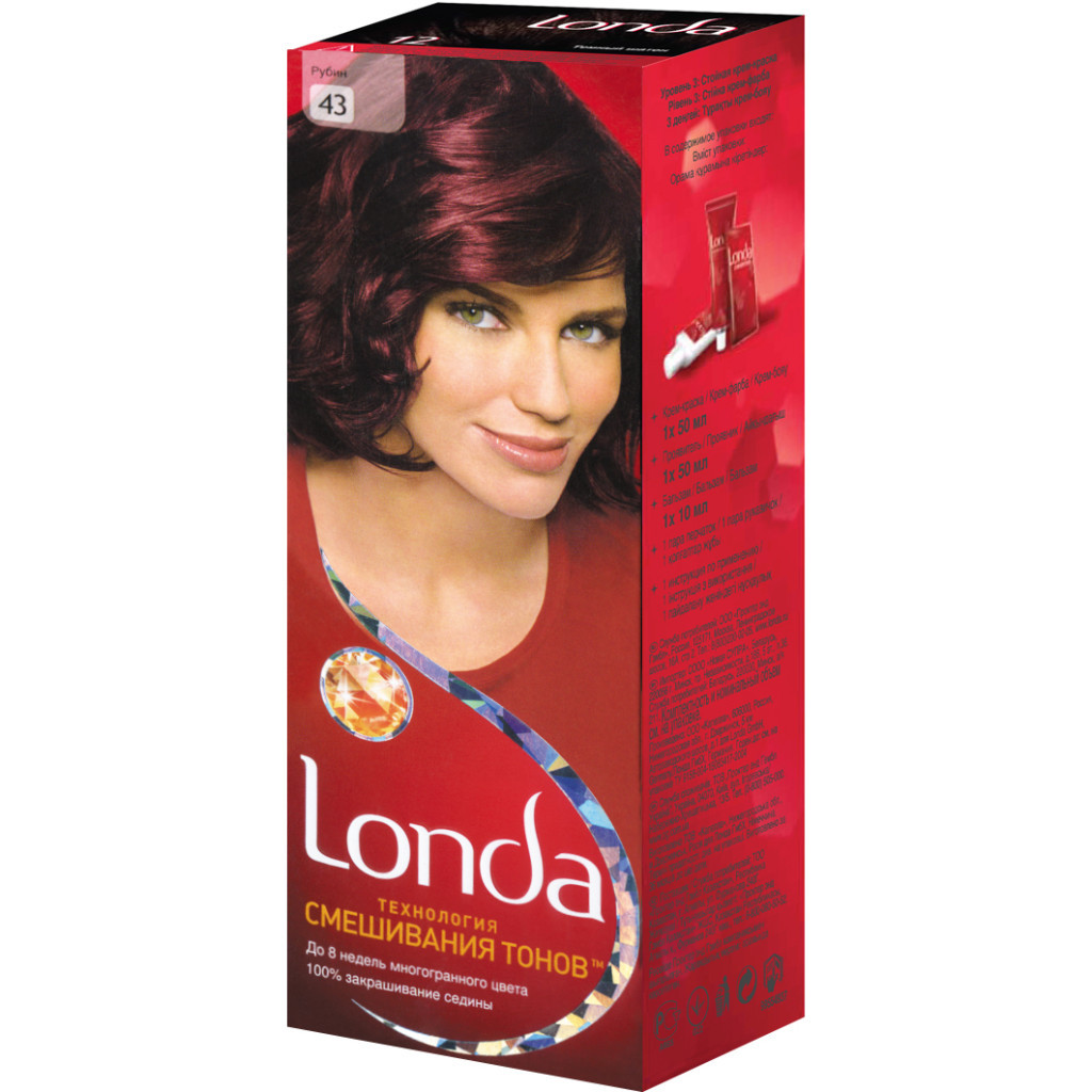 Фарба для волосся Londa стійка 43 Рубін (4015203134434) - зображення 1