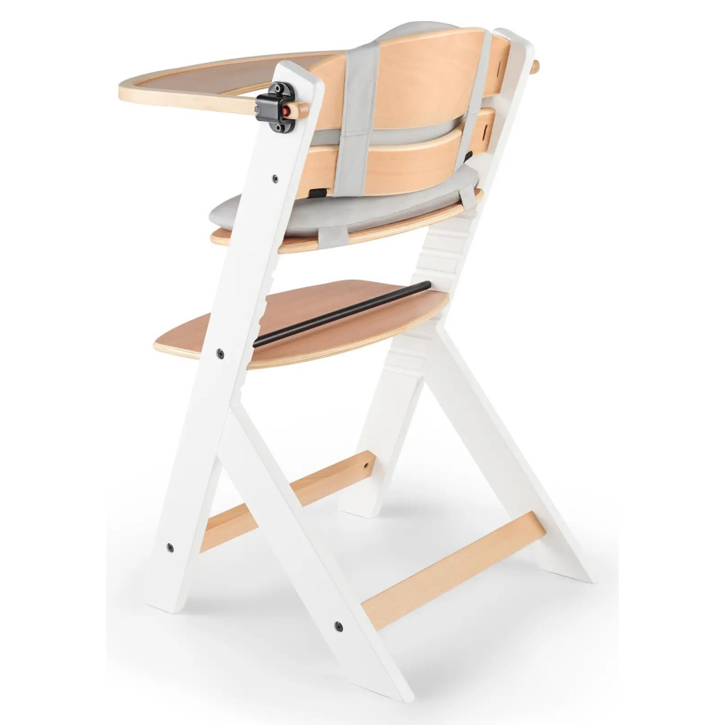 Стілець для годування Kinderkraft Enock White Wood з подушкою (5902533917242) - зображення 5