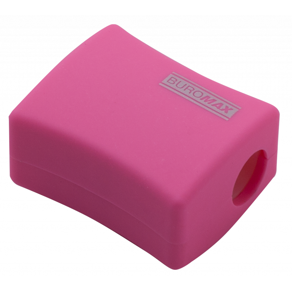 Точилка Buromax ALFA, RUBBER TOUCH з контейнером 2 отвори (BM.4778-1) - изображение 6