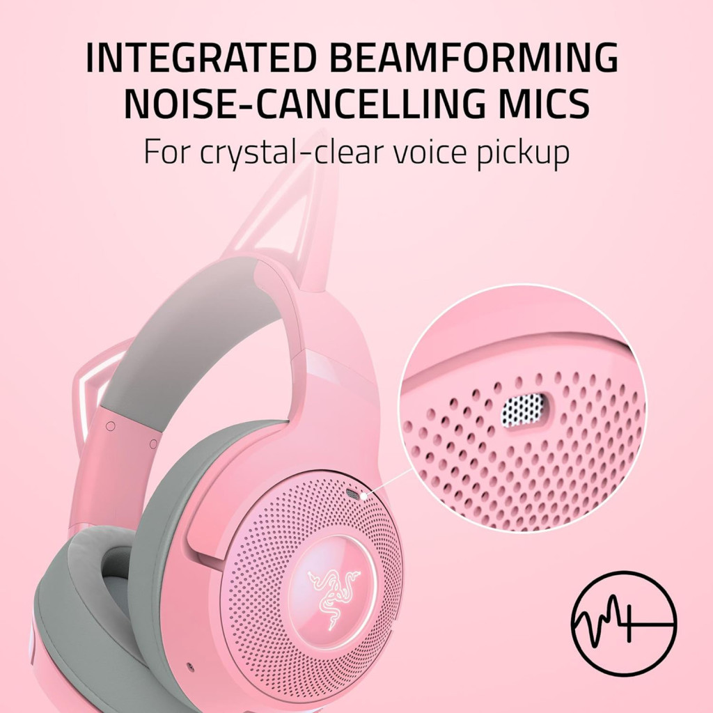 Навушники Razer Kraken Kitty V2 Bluetooth Quartz (RZ04-04860100-R3M1) - зображення 10