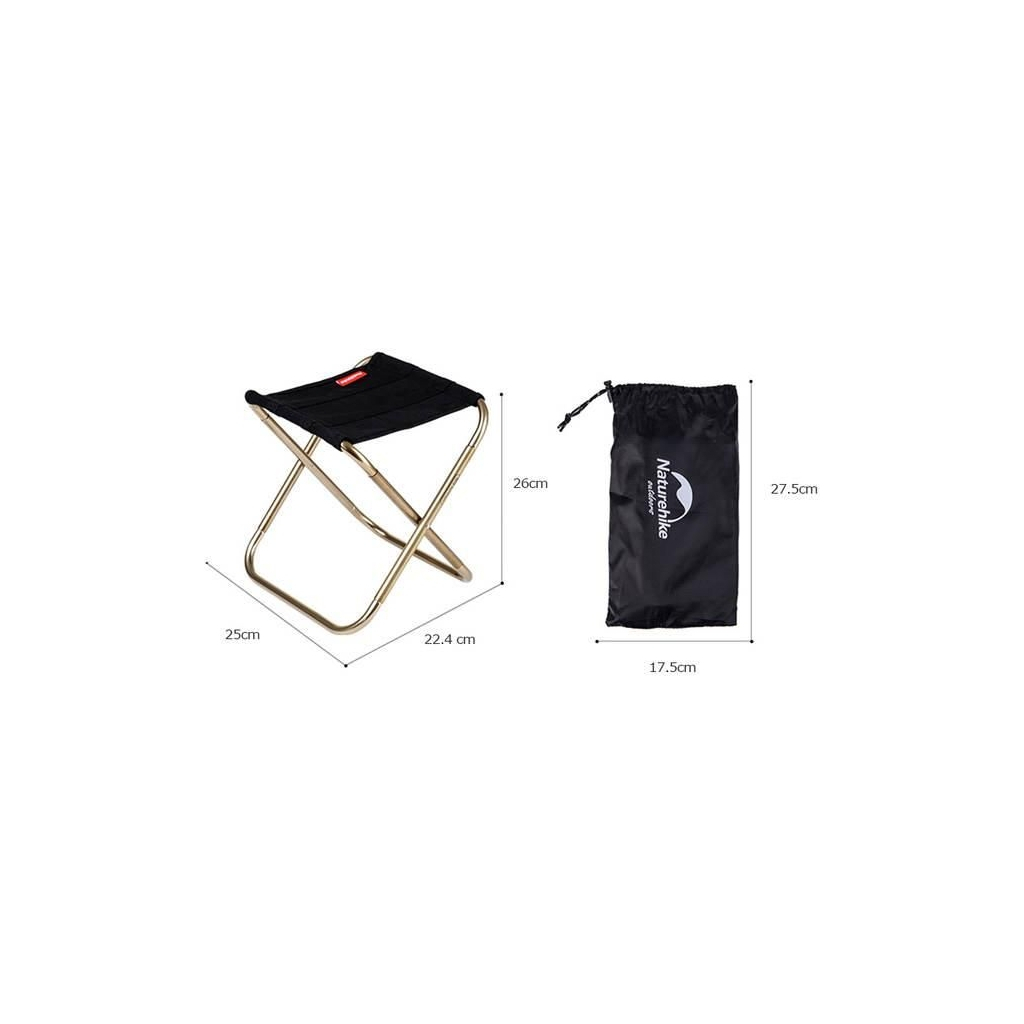Стілець складаний Naturehike NH17Z012-L Black (6927595721391) - зображення 2
