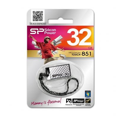 USB флеш накопичувач Silicon Power 32GB Touch 851 USB 2.0 (SP032GBUF2851V1S) - зображення 3