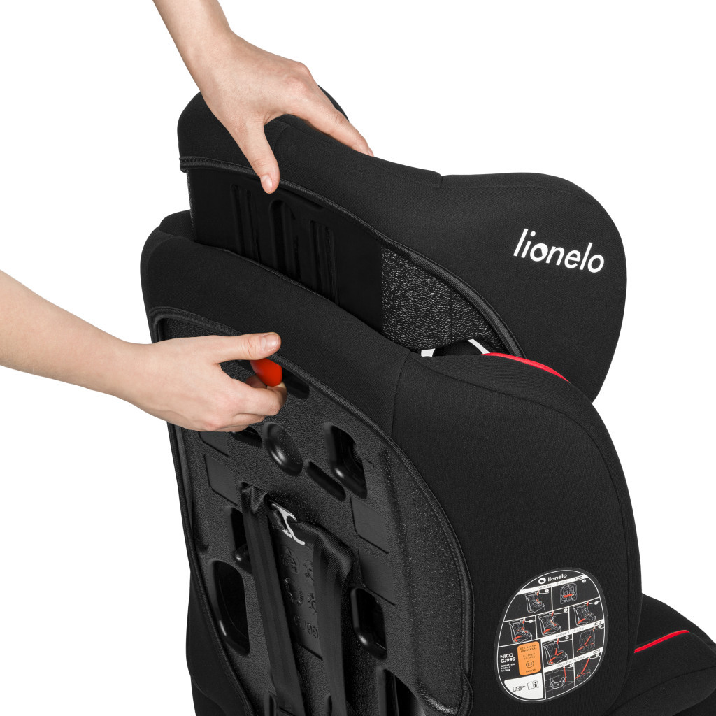 Автокрісло Lionelo NICO BLACK RED (LO-NICO BLACK RED) - зображення 12
