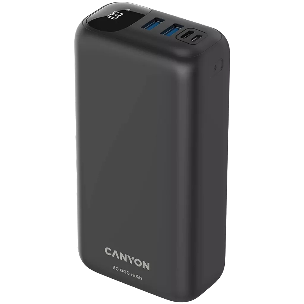 Батарея універсальна Canyon PB-301 30000mAh PD/20W, QC/3.0 (CNE-CPB301B) - зображення 3