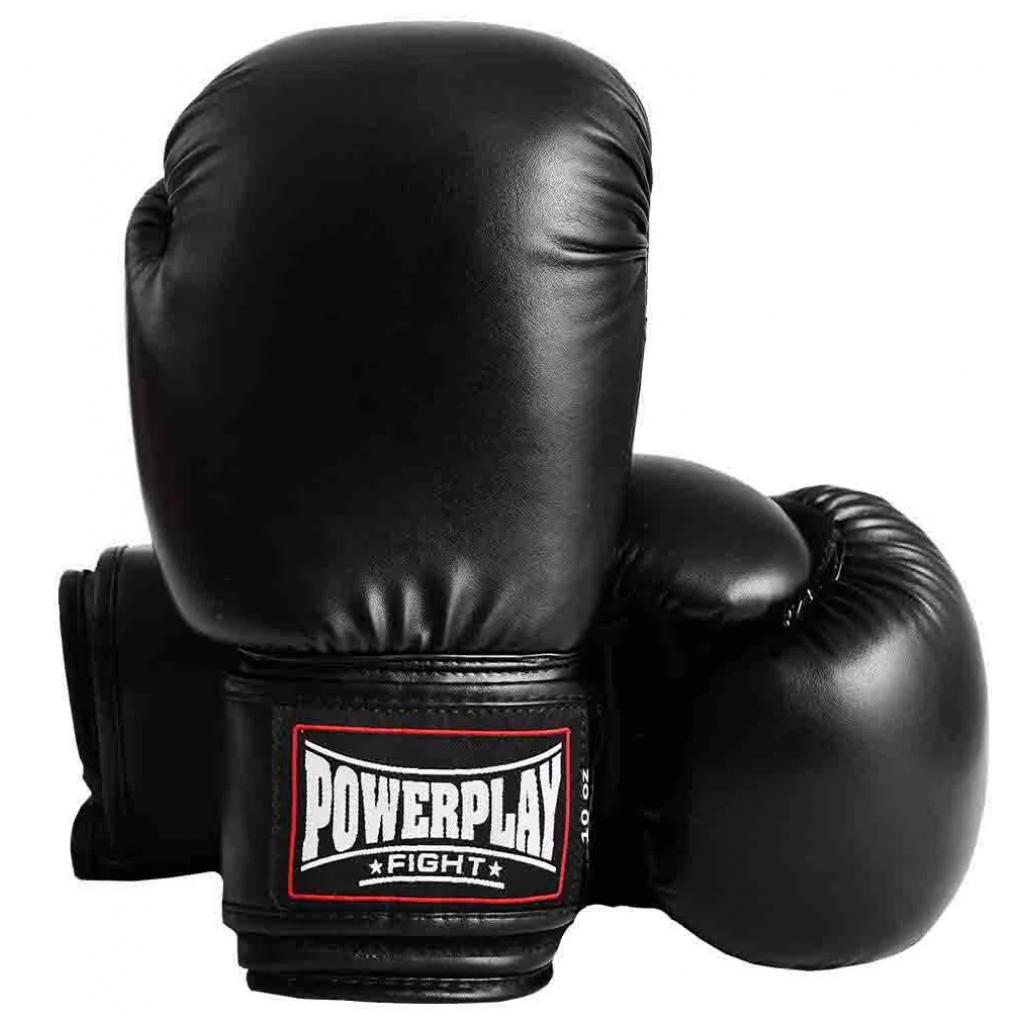 Боксерські рукавички PowerPlay 3004 10oz Black (PP_3004_10oz_Black) - зображення 1