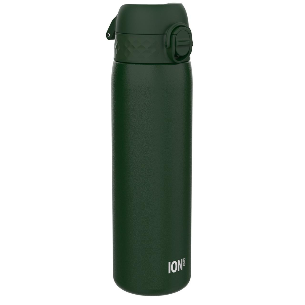 Пляшка для води ION8 OneTouch Stainless Steel 600 мл Dark Green (I8SS600DGRE) - зображення 1