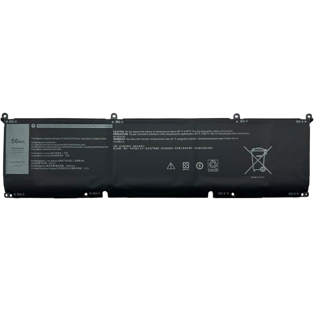 Акумулятор до ноутбука Dell XPS 15-9500 8FCTC, 56Wh (4650mAh), 3cell, 11.4V, Li-ion (A71034) - зображення 1