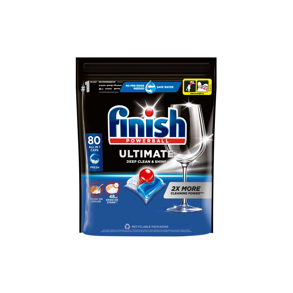 Таблетки для посудомийних машин Finish Ultimate All in 1 80 шт. (5908252014903) - зображення 1