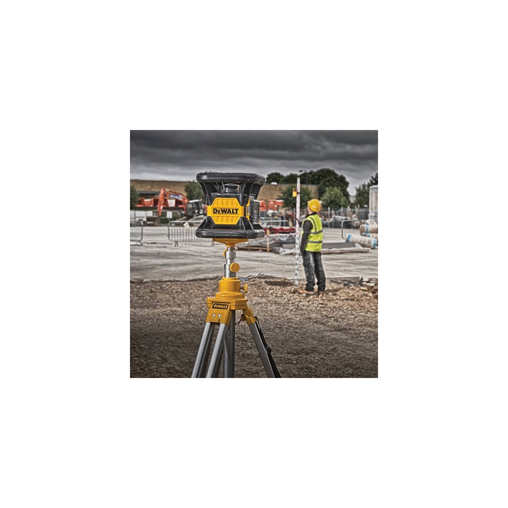 Лазерний нівелір DeWALT ротаційний, 18В XR Li-Ion, червоний промінь, 4.5 кг, 2Ah, ЗУ, кейс (DCE074D1R) - изображение 5