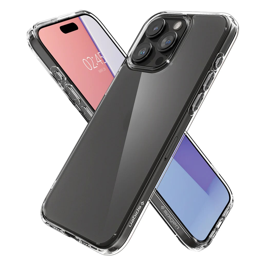 Чохол до мобільного телефона Spigen Apple iPhone 15 Pro Ultra Hybrid, Crystal Clear (ACS06707) - зображення 2