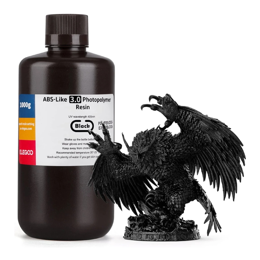 Фотополімерна смола ELEGOO Resin, ABS-like 3.0 2кг, black (50.103.0147) - зображення 1