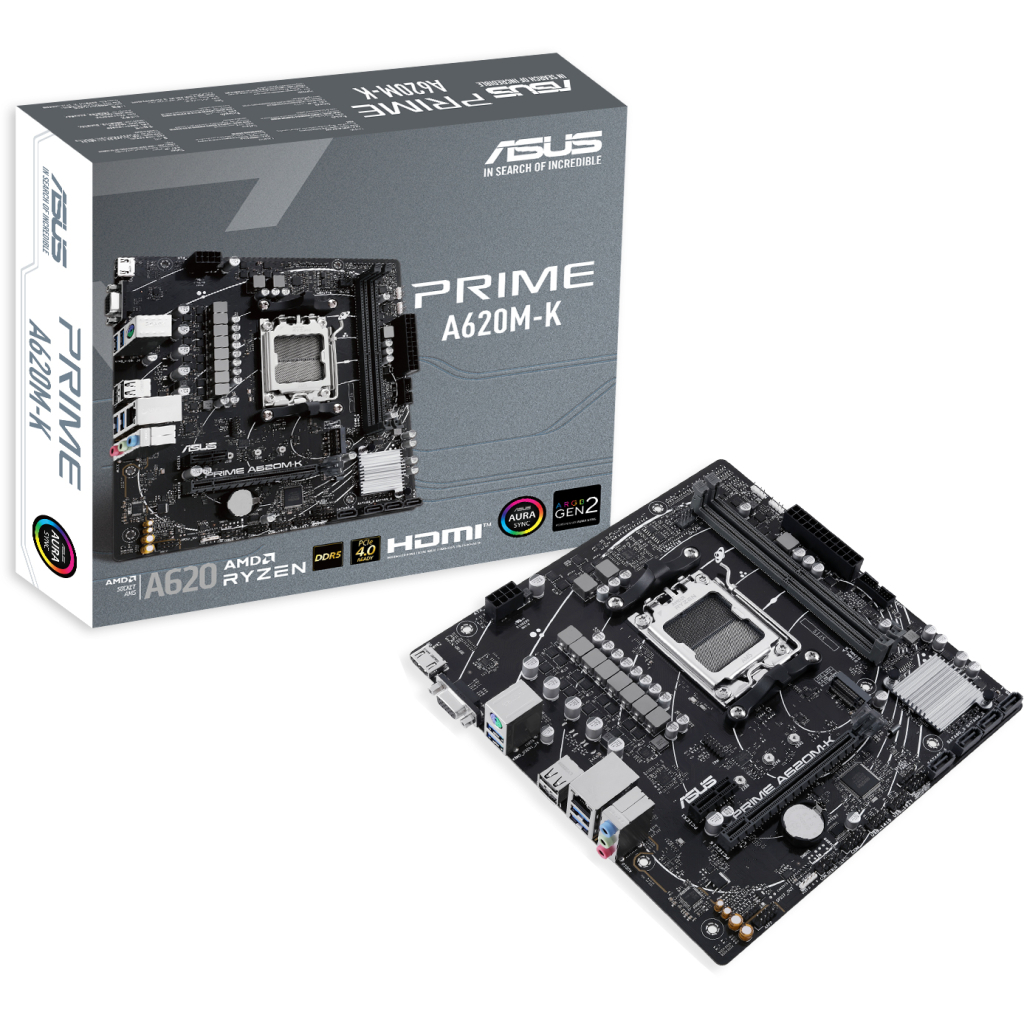 Материнська плата ASUS PRIME A620M-K - зображення 1