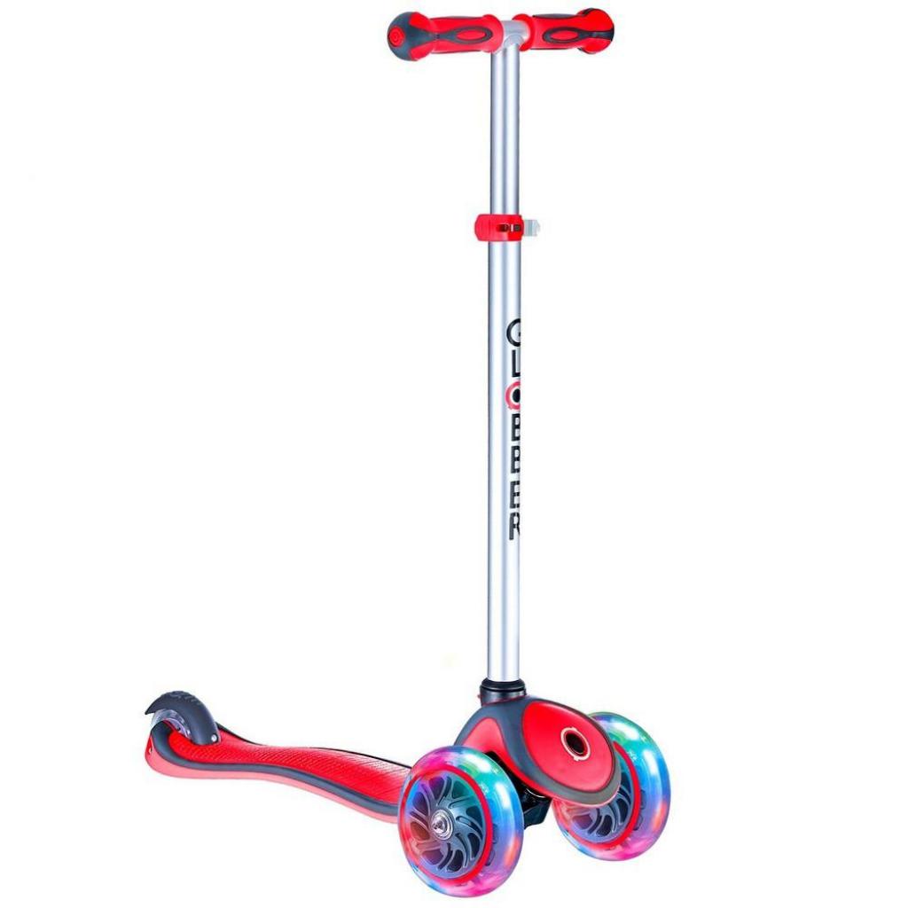 Самокат Globber PRIMO PLUS LIGHTS Червоний (442-102-2) - зображення 1