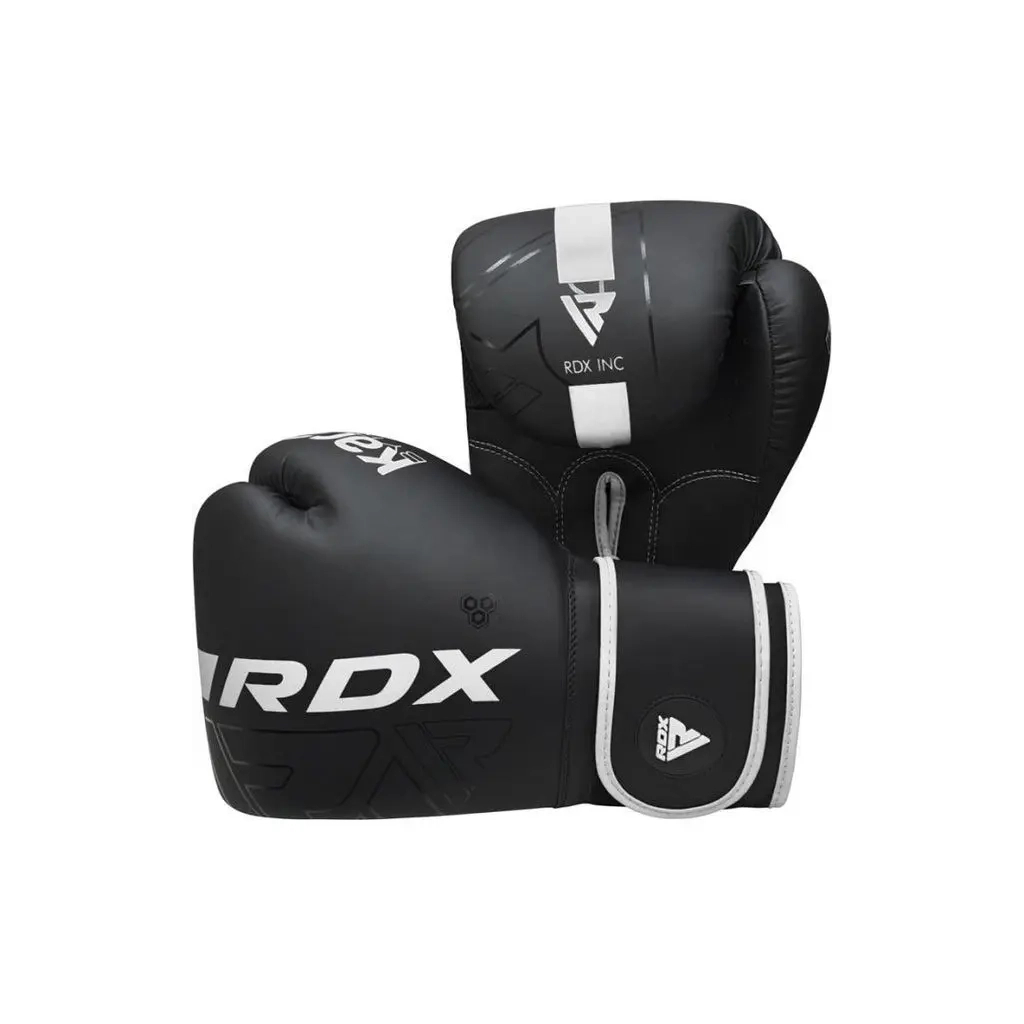 Боксерські рукавички RDX F6 Kara Matte White 12 унцій (BGR-F6MW-12OZ) - зображення 3