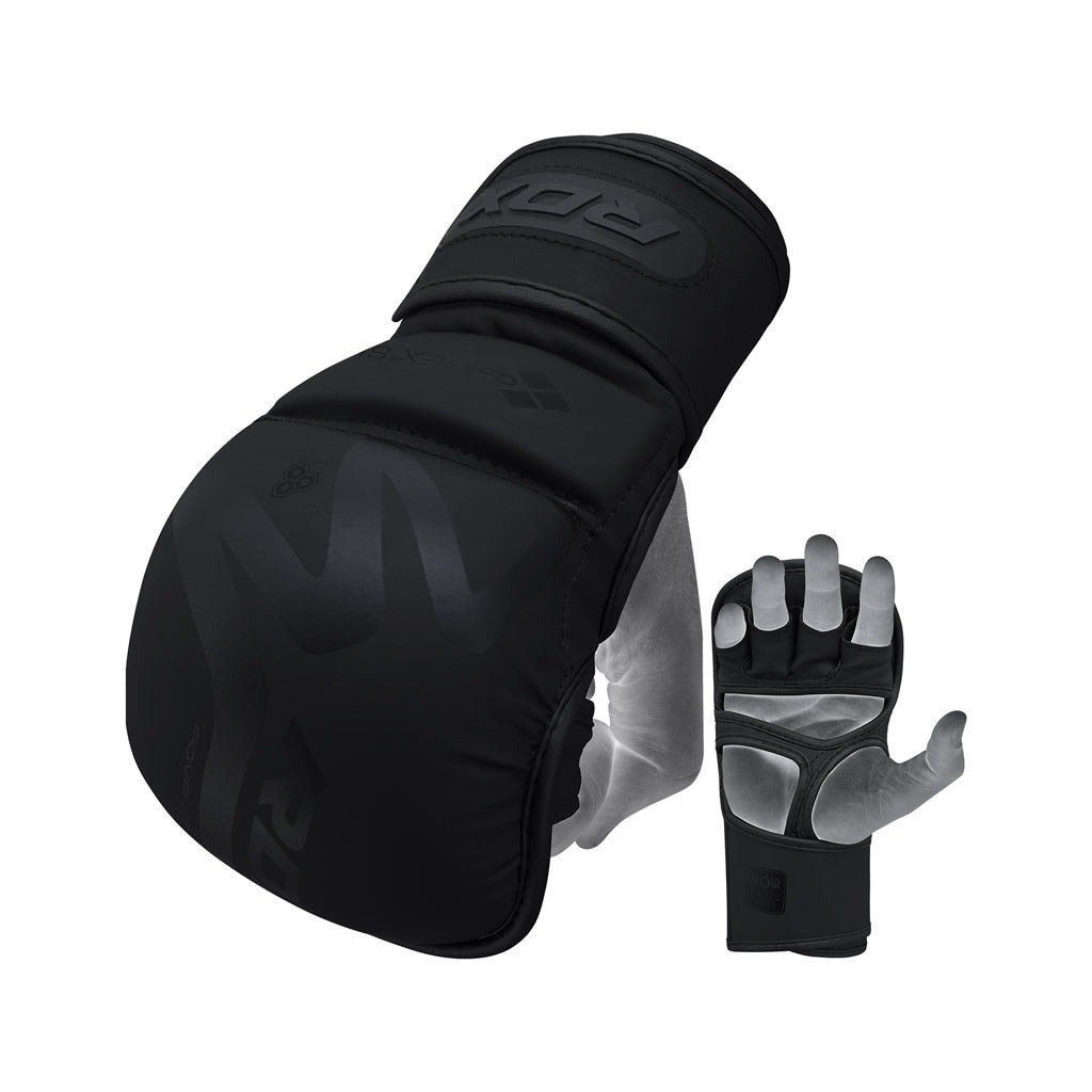 Рукавички для MMA RDX T15 Noir Inner Matte Black S (GSR-T15MB-S) - зображення 4