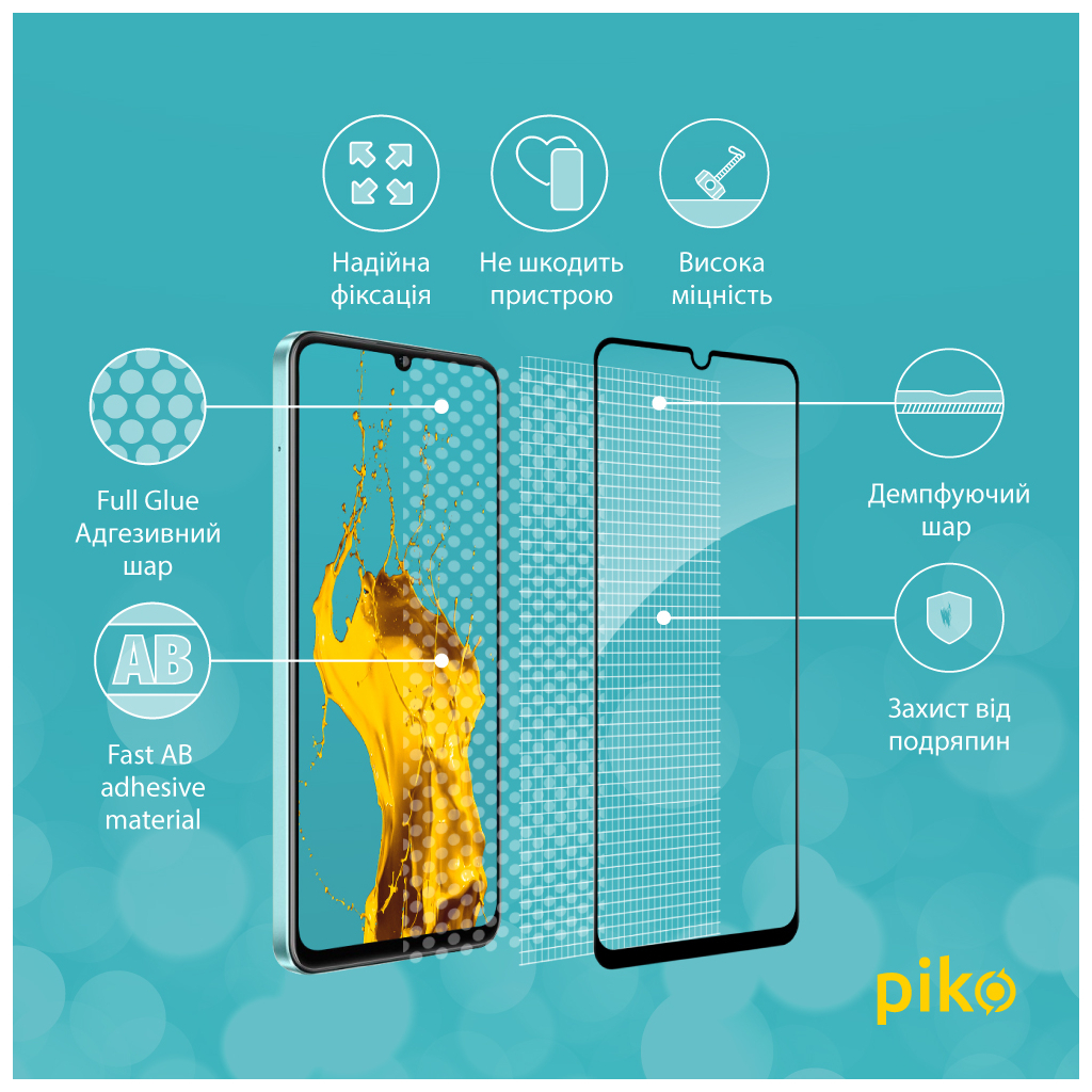 Скло захисне Piko Full Glue RealMe C51 Black (1283126582851) - зображення 3