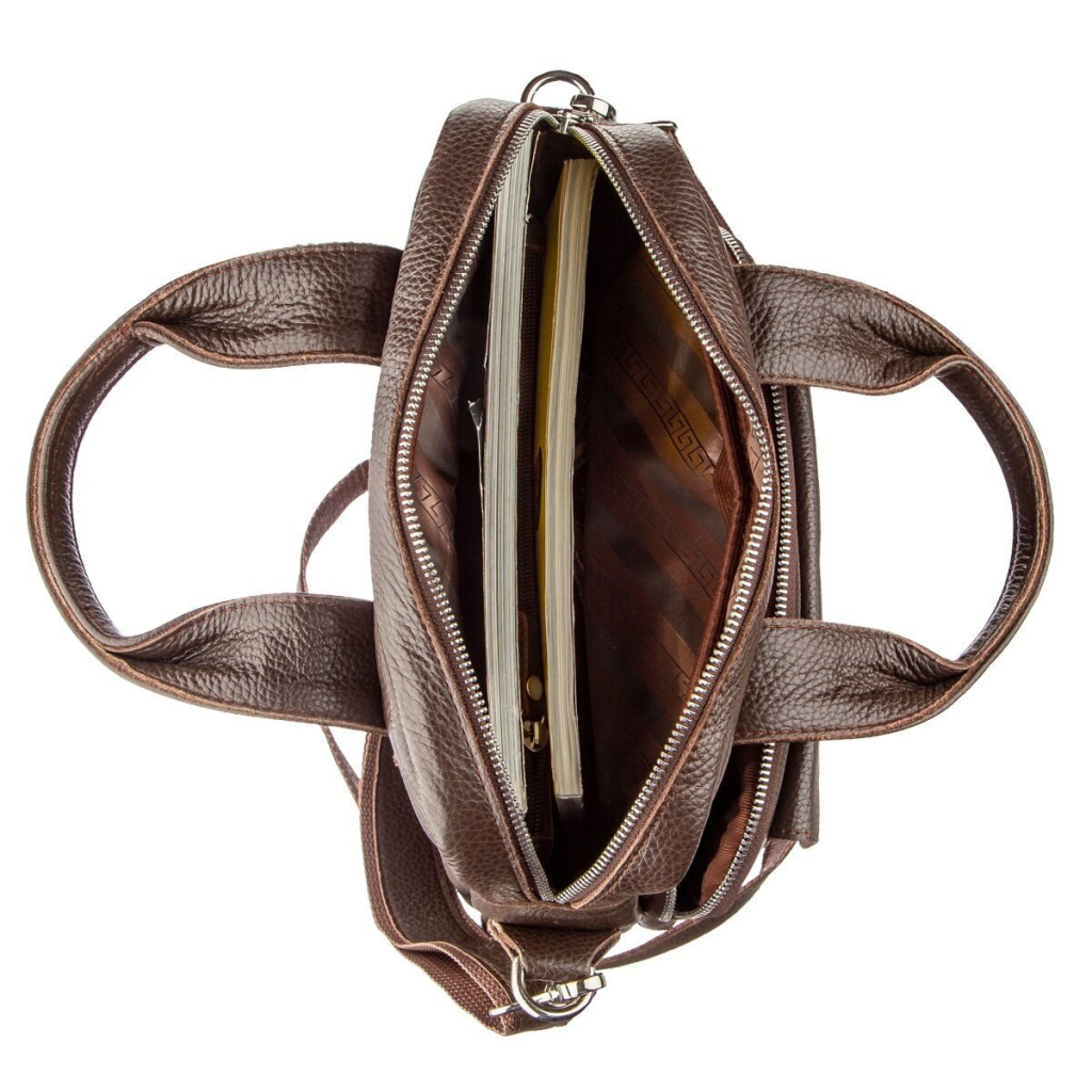 Сумка Shvigel Під А4 Коричнева (11168) - зображення 7