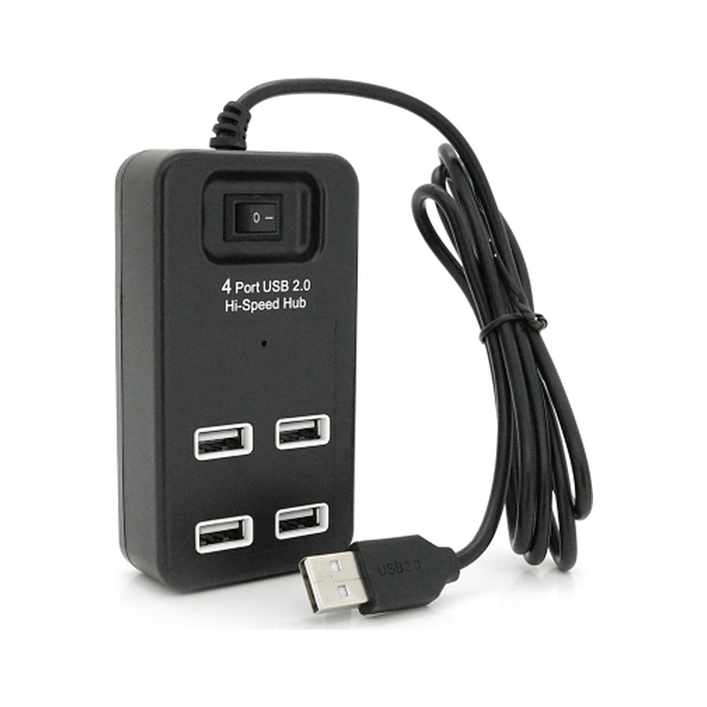 Концентратор Voltronic USB 2.0 to 4xUSB black (YT-HWS4-B) - зображення 2