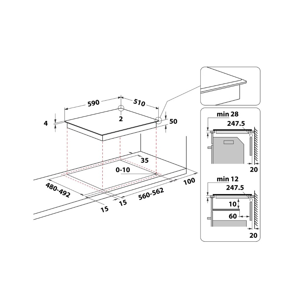 Варочна поверхня Whirlpool WLS2760BFS - изображение 12