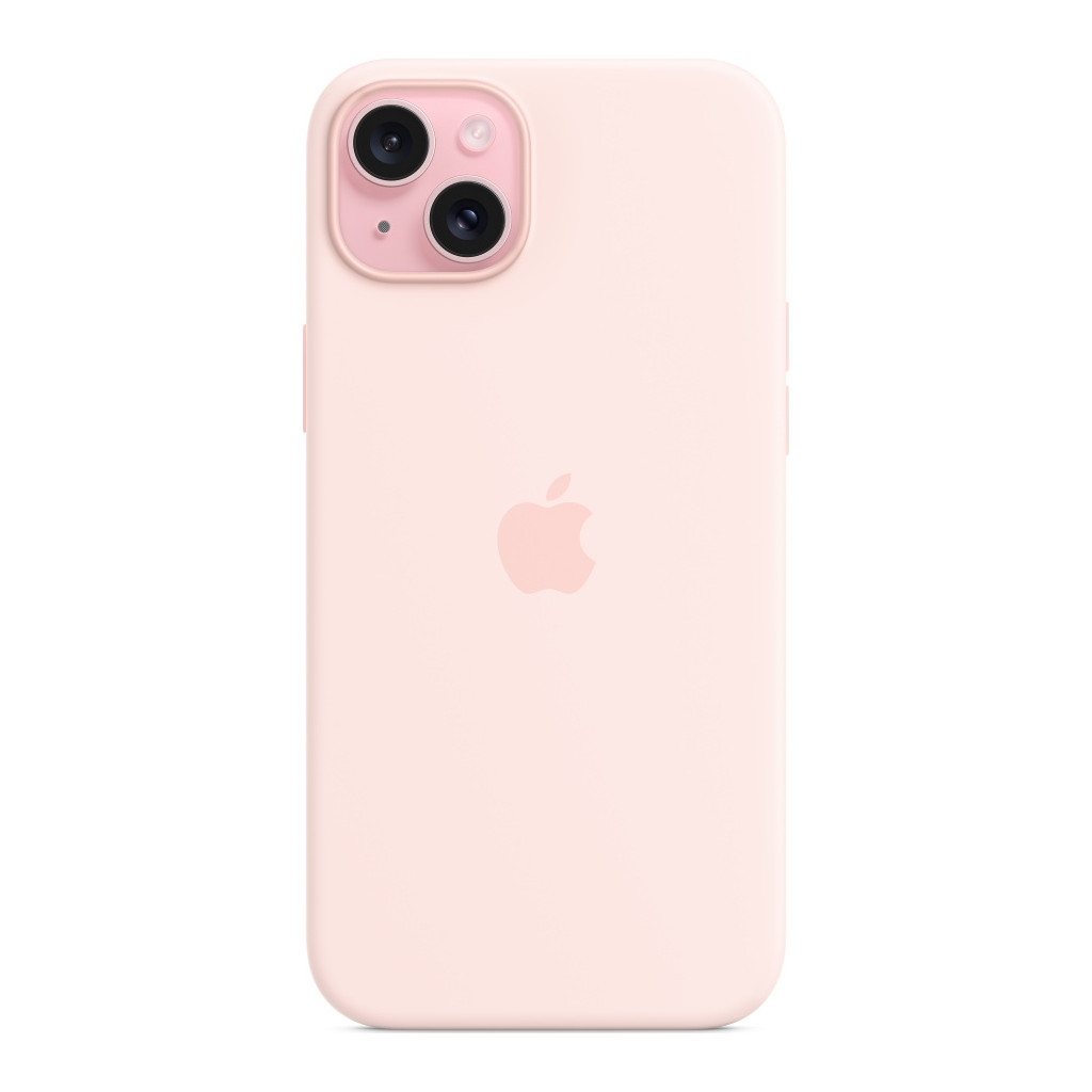 Чохол до мобільного телефона Apple iPhone 15 Plus Silicone Case with MagSafe Light Pink (MT143ZM/A) - зображення 2