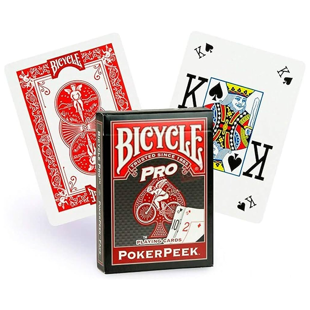 Гральні карти Bicycle Pro PokerPeek (red, blue) (01456) - зображення 5