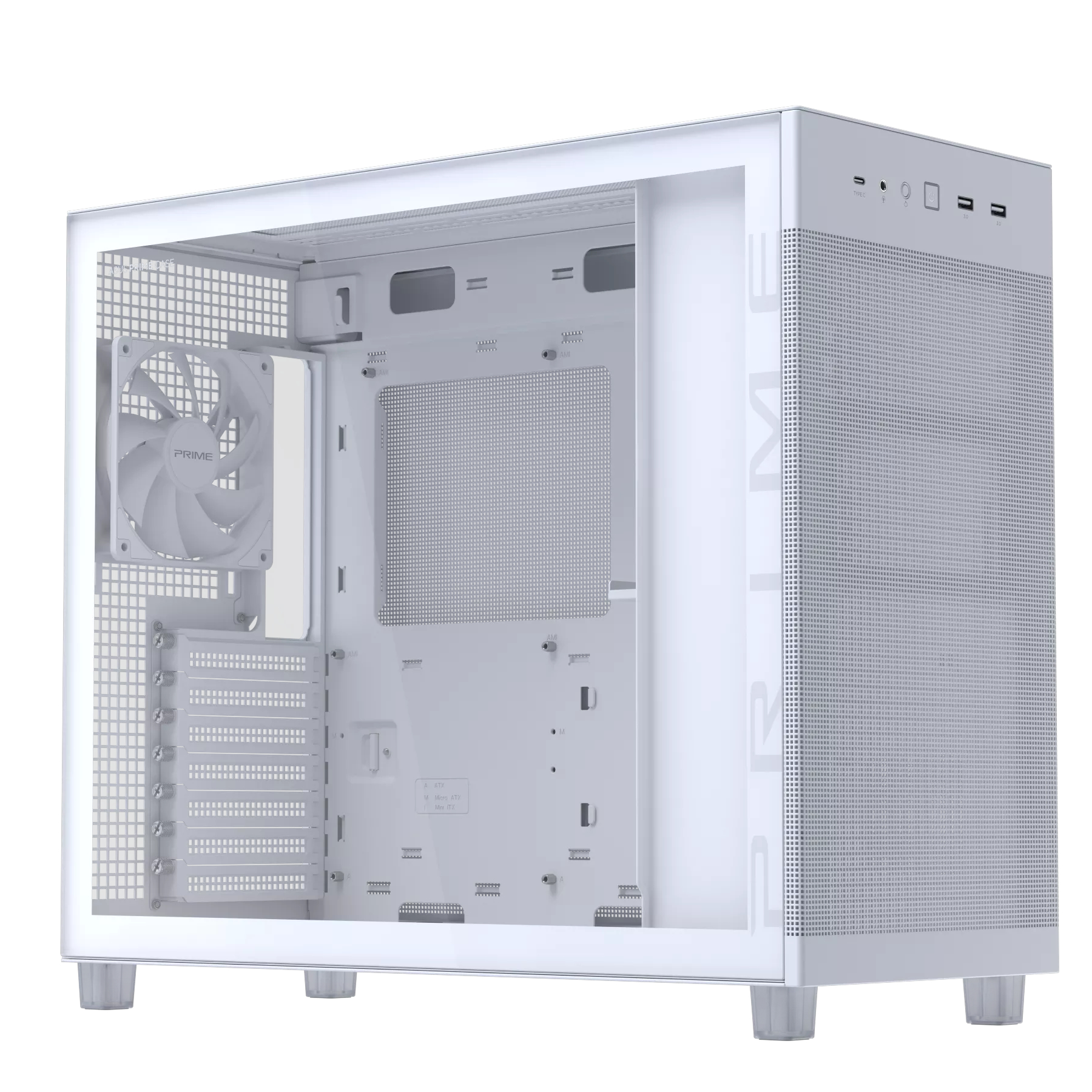 Корпус Asus Prime AP303 TG White (90DC00V3-B39010) - зображення 5