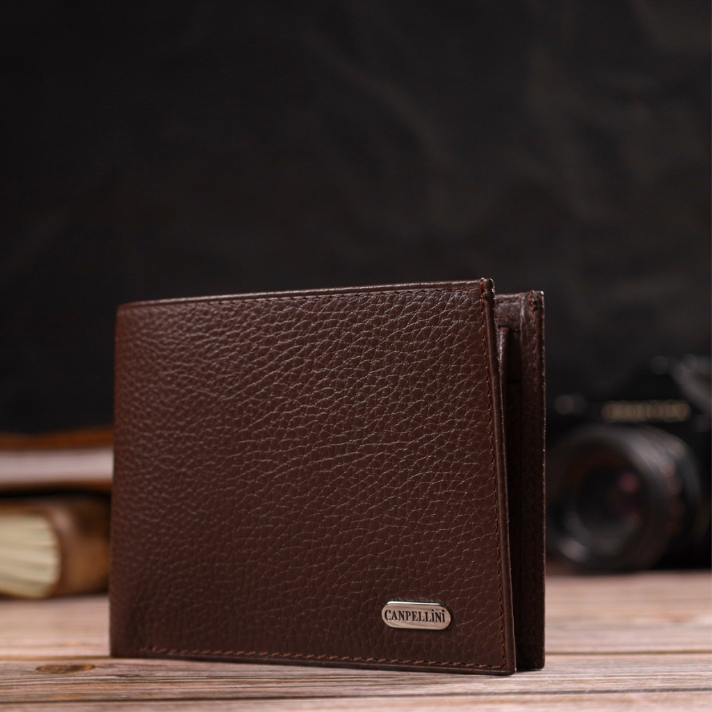 Портмоне Canpellini З натуральної шкіри Коричневе (21775) - зображення 8