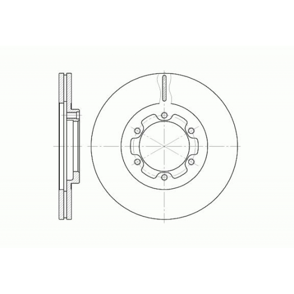 Гальмівний диск REMSA 6188.10 - зображення 1