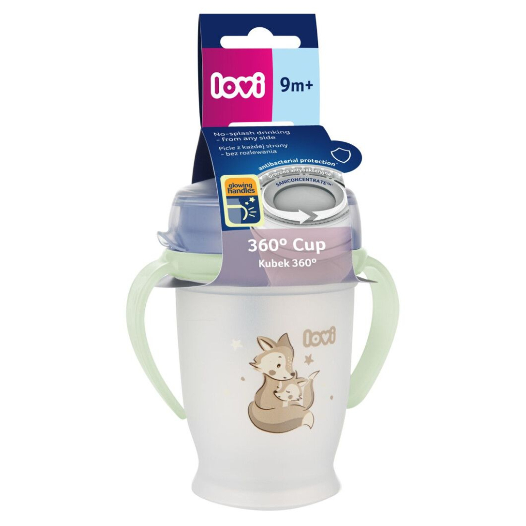 Поїльник-непроливайка Lovi 360 250 мл Night&Day Fox (1/611) - зображення 2