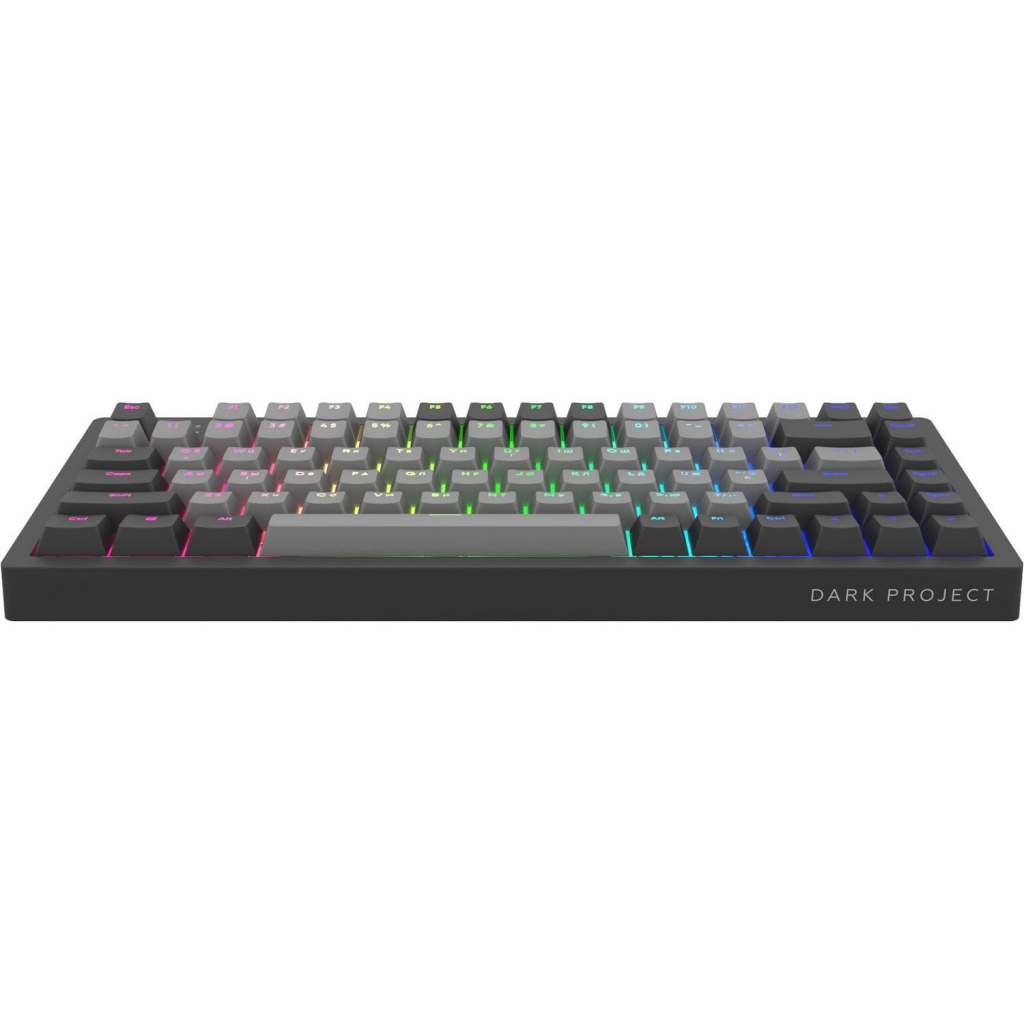 Клавіатура Dark Project KD83A PBT Mechanical Gateron Cap Teal USB Black/Gray (KB-GCT-871-100004) - зображення 3