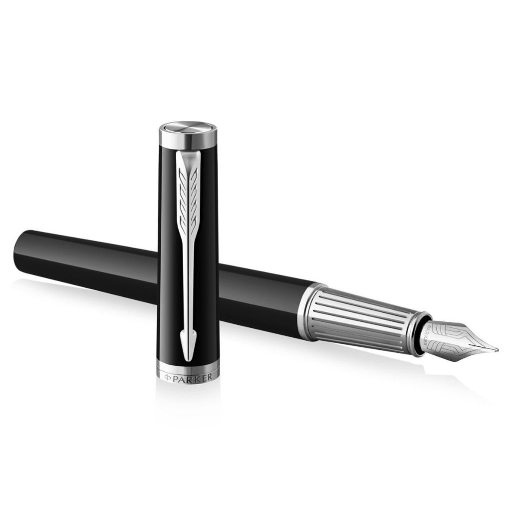 Ручка пір'яна Parker INGENUITY Black Lacquer CT FP F (60 111) - изображение 3