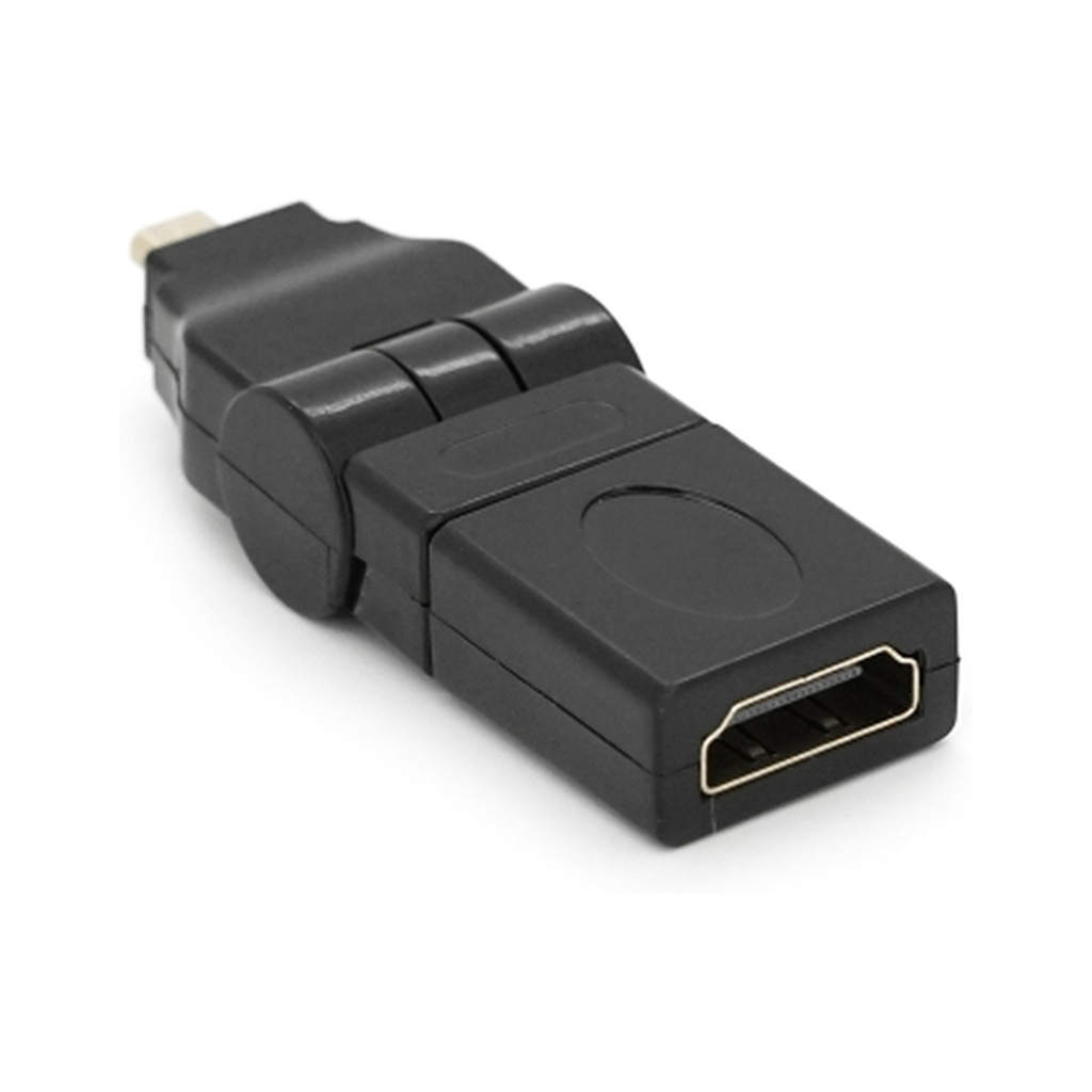Перехідник microHDMI M to HDMI F 360° Voltronic (YT-A-microHDMI(M)/(F)360°) - зображення 1